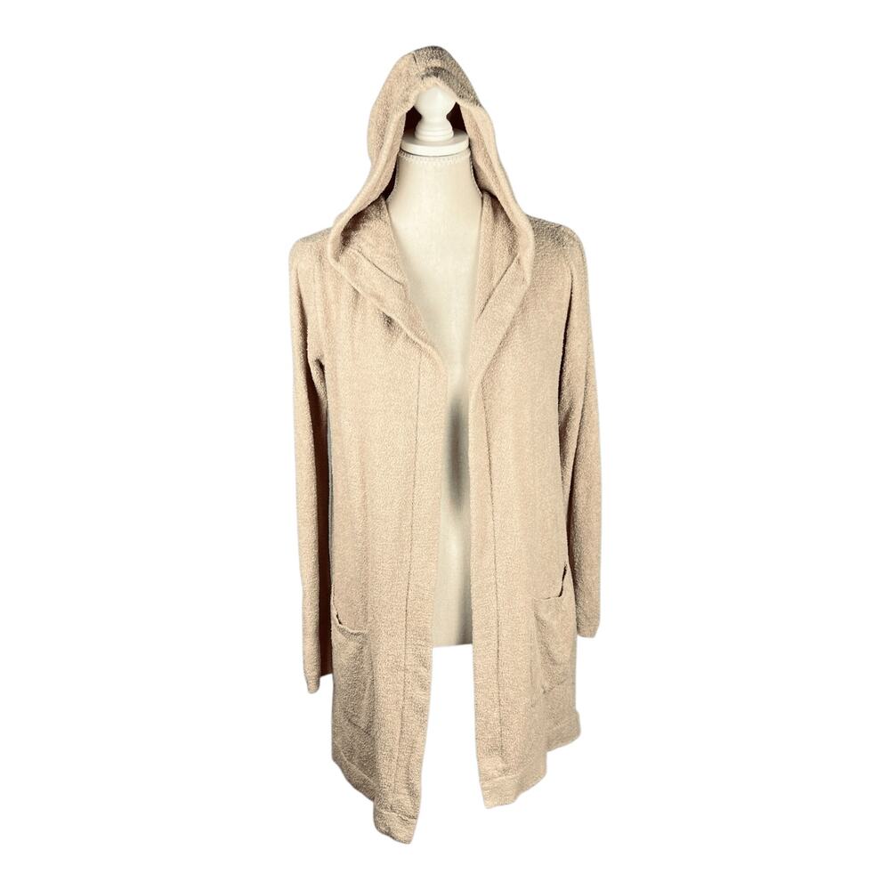 Barefoot Dreams CozyChicLite Coastal Hooded Cardigan Oatmeal XS/S